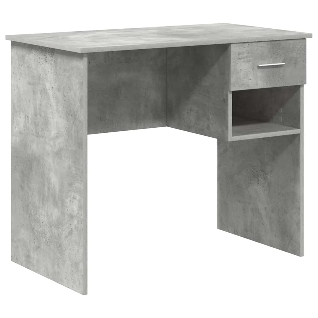 Scrivania Grigio cemento 90 x 49 x 75 cm Legno multistrato 869269