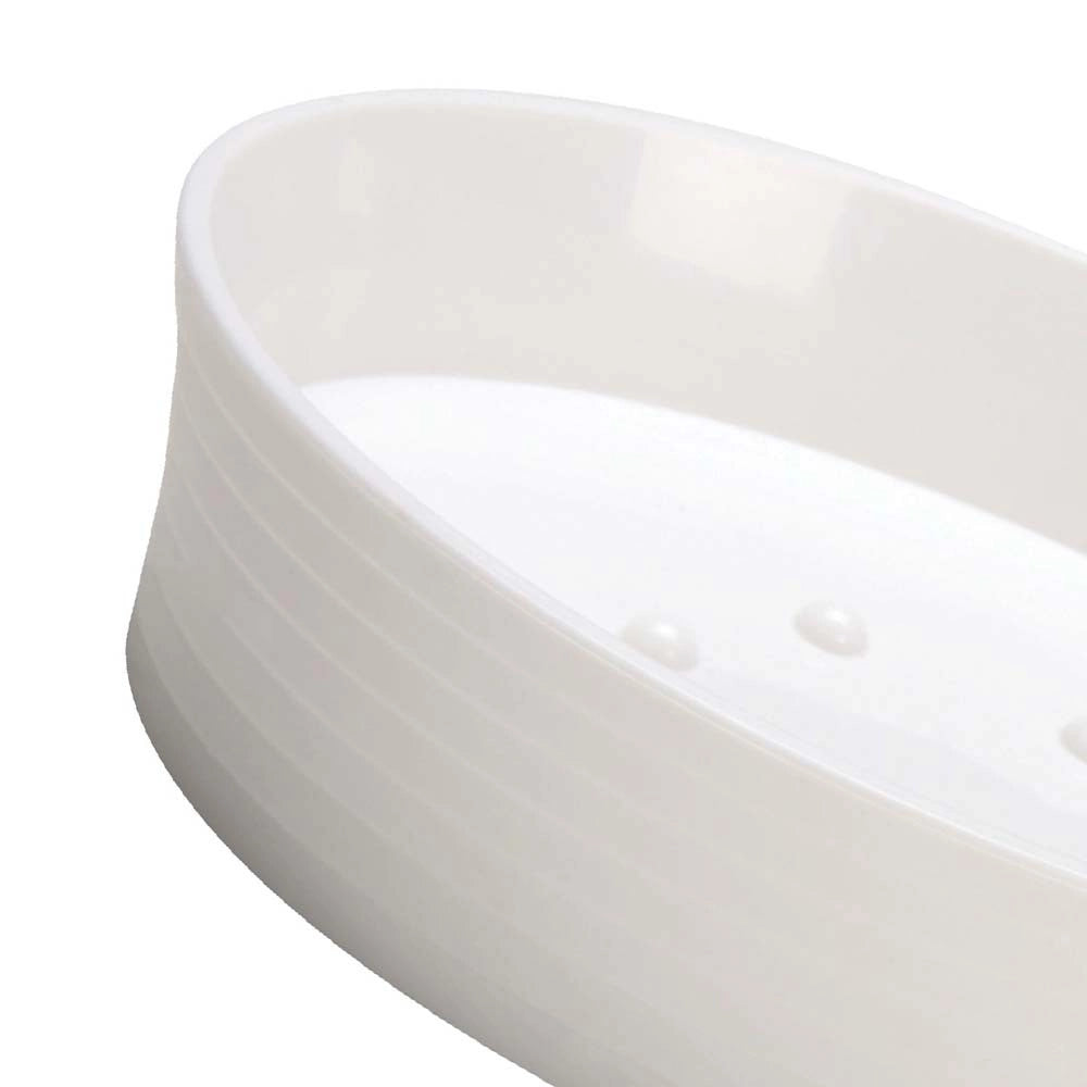 Porta sapone bianco - serie bowling