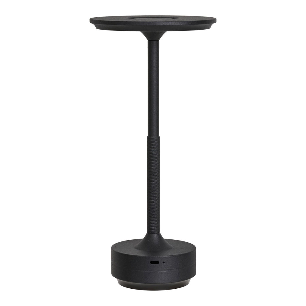 Lampada da Tavolo Lyneham, Nero, Alluminio, 13x13x28,5 cm