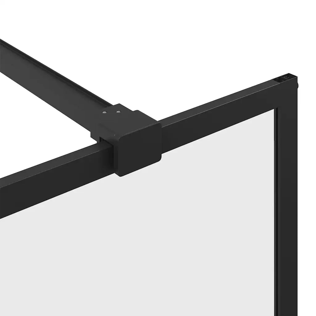 Parete per Doccia Walk-in Vetro Trasparente ESG 100x195cm Nera CFW5087508