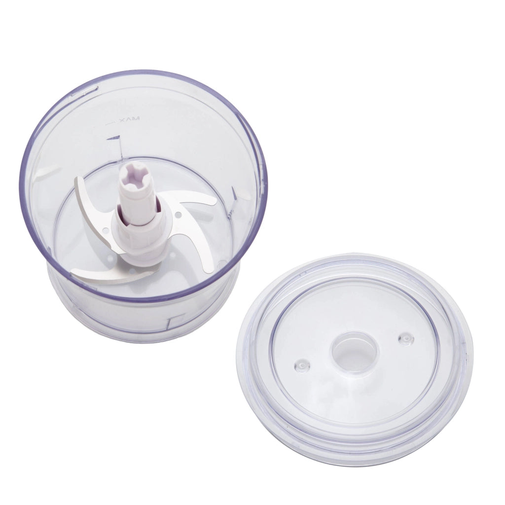 Tritatutto elettrico 0,5L con 4 lame in acciaio inox, 100W per tritare carne verdure e frutta compatto BPA free - Sogo