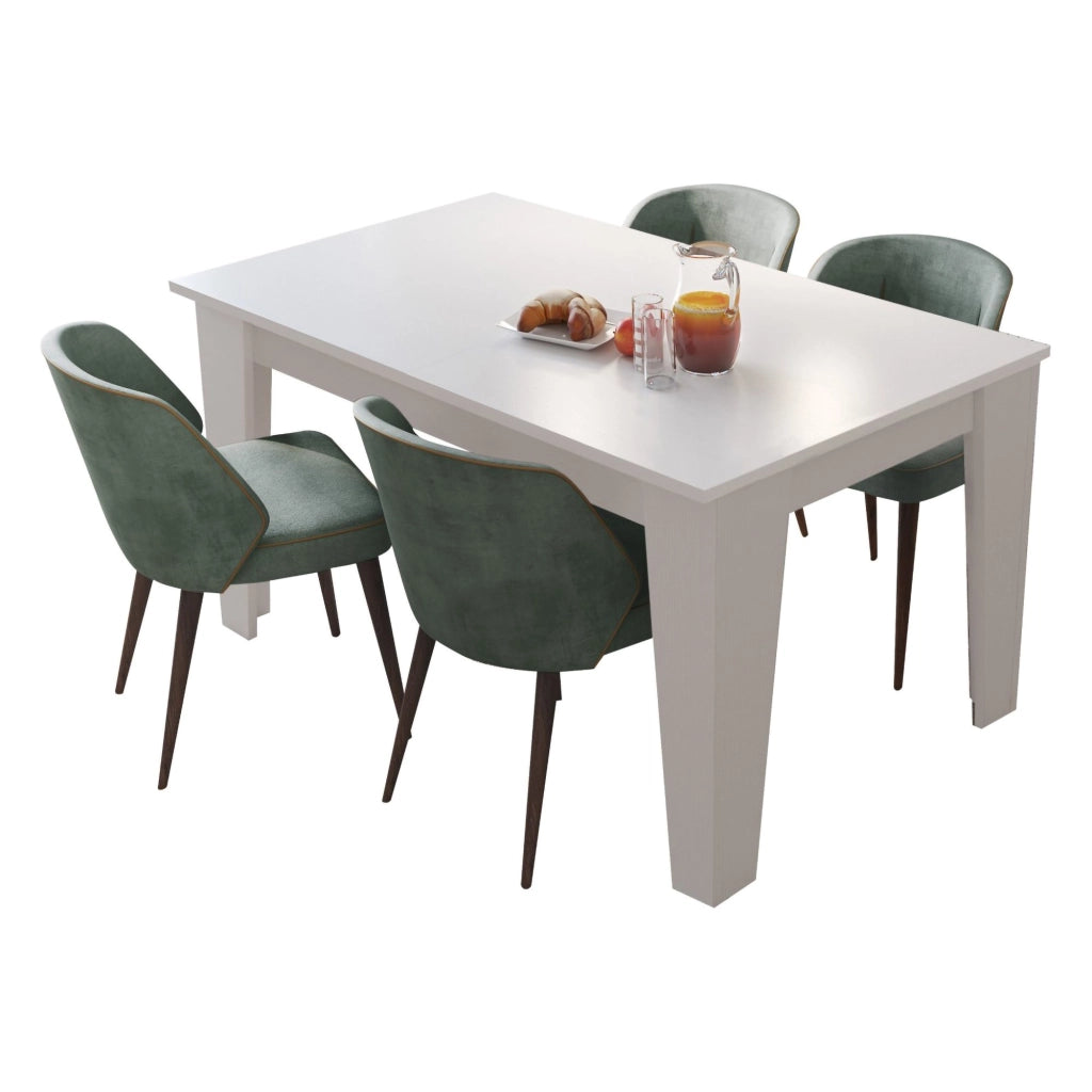 Salmour, Tavolo Allungabile Allungabile, 200x88x78h cm Bianco