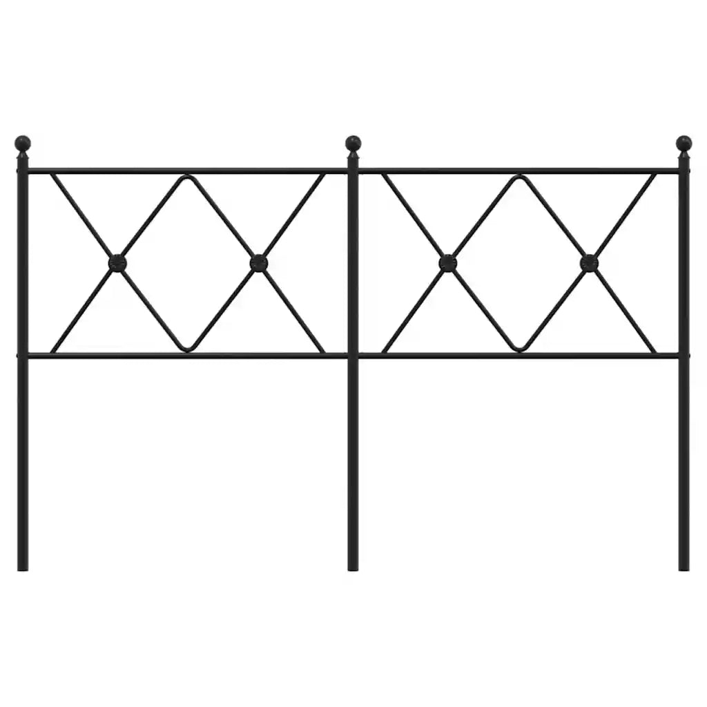 Testiera in Metallo Nero 137 cm