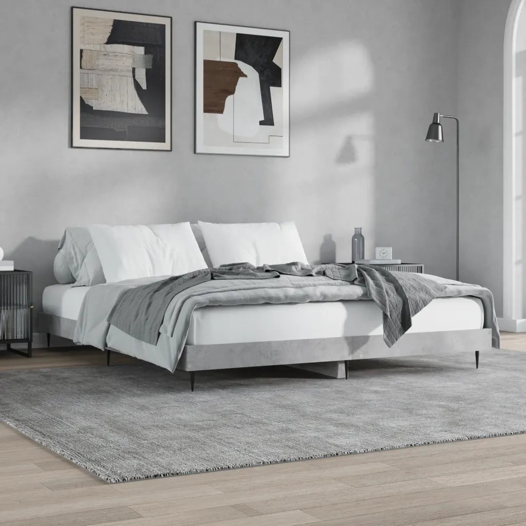 Giroletto Grigio Cemento 160x200 cm in Legno Multistrato 832233