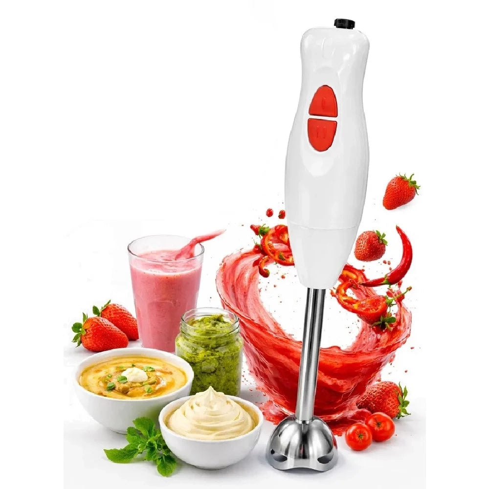Trade Shop - Frullatore A Immersione Con 2 Velocità Lame In Acciaio Per Frullati Zuppe Salse Kk-s12 -