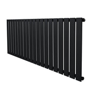 Radiatore Orizzontale Design Piatto Colonna Singola Nero 600x1400 mm