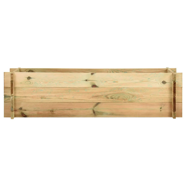 Fioriera Giardino Letto Vegetale in Legno Impregnato 120 cm 43349