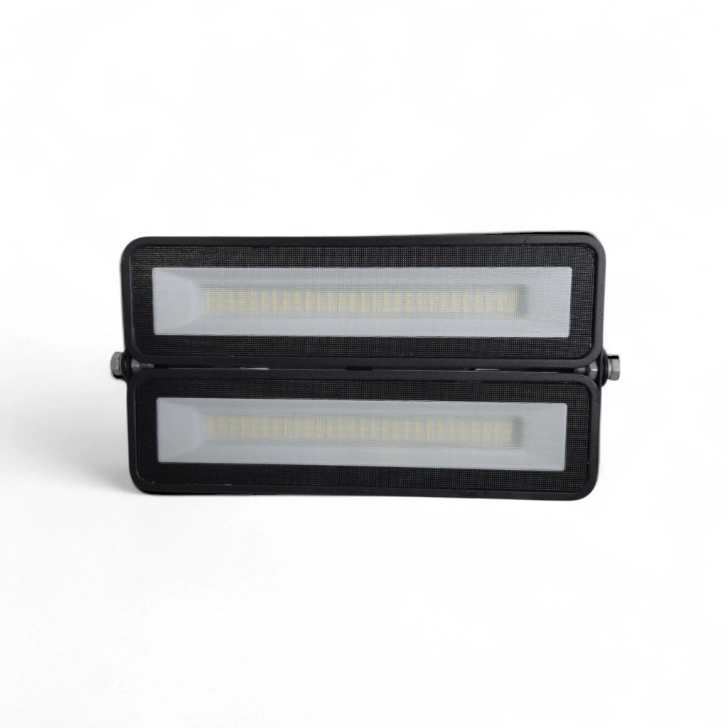 Faro LED modulare 100W IP65 Nero 10000lm 6000K Luce Fredda Proiettore Esterno 120° Alta Potenza