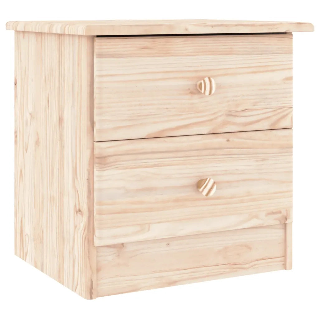 Comodino ALTA 41x35x41 cm in Legno Massello di Pino 353915