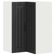 Pensile da cucina | Mobile angolare per parete LUCCA Nero 57 x 57 x 80 cm