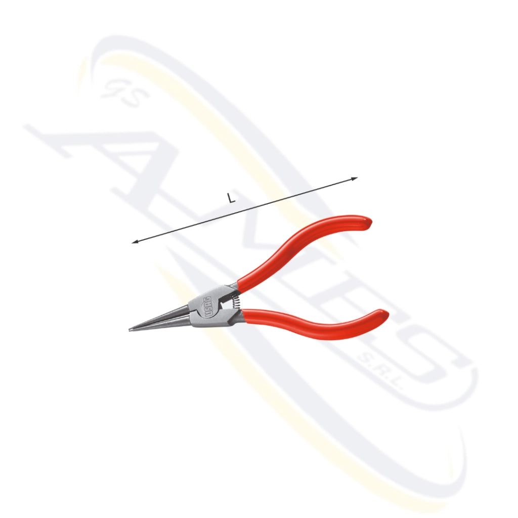 PINZE A BECCHI DIRITTI PER ANELLI ELASTICI ESTERNI "128 C" USAG Dimensione: 19-60