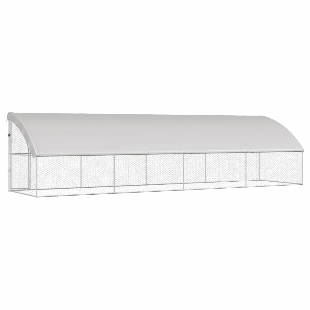 Cuccia per cani 4 pcs Argento 8 x 2 x 2 m Acciaio zincato 3368330