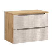 Set mobili bagno 80 cm con piano Luxor Beige 80 x 1401 x 46 cm