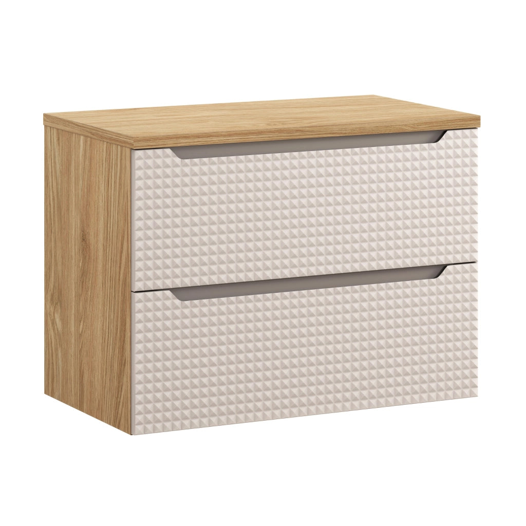 Set mobili bagno 80 cm con piano Luxor Beige 80 x 1401 x 46 cm