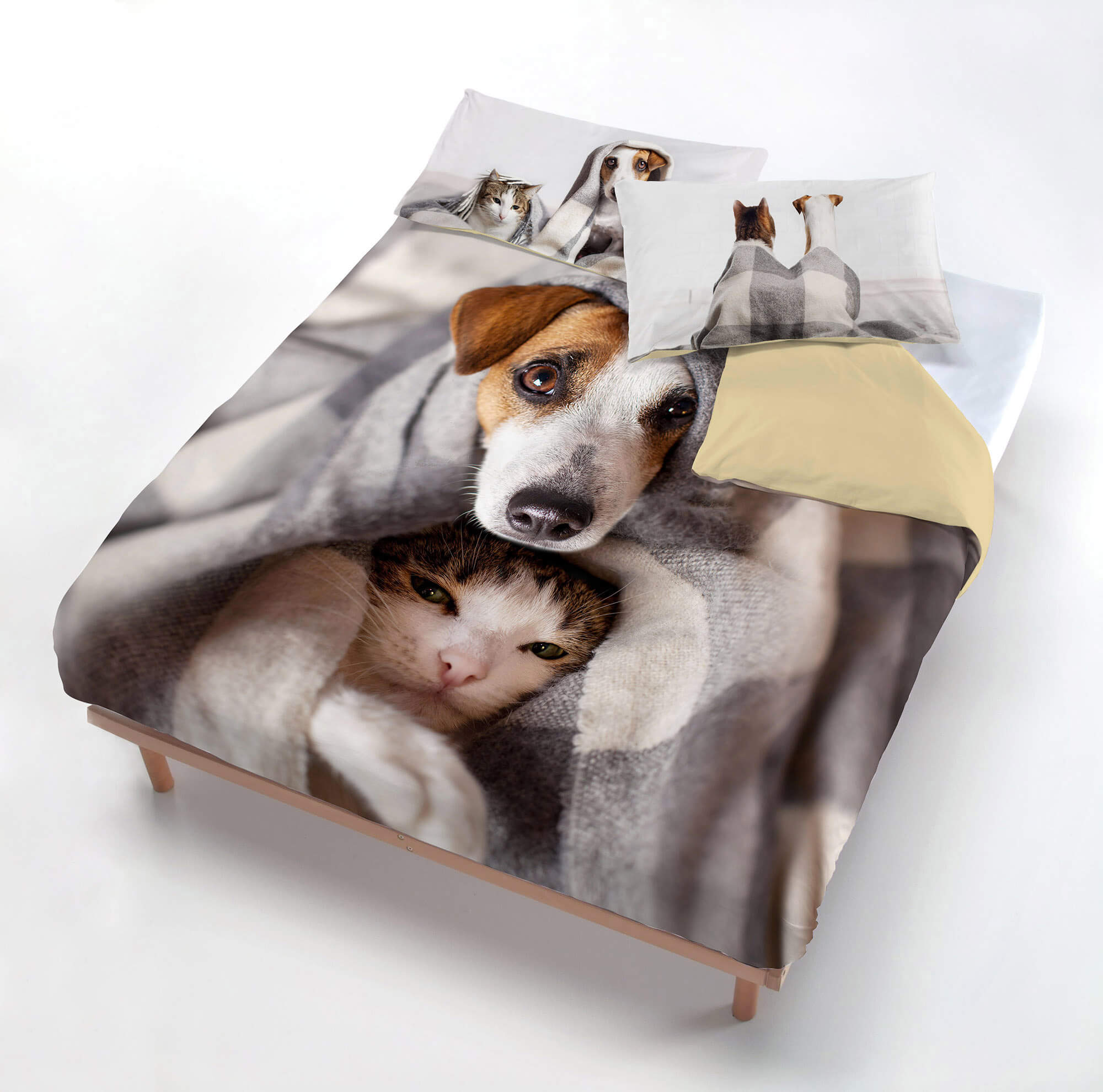 Copripiumino Singolo con Federe Stampato in Microfibra Peggy