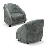PAZZO DESIGN Poltrona in tessuto, Verde