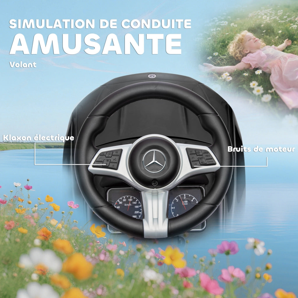 Portagiochi per Bambini Mercedes-Benz ¨C Minimal ¨C 91x40x83 cm Nero