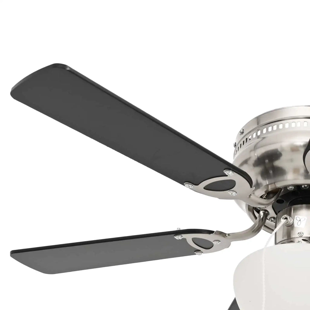 Ventilatore da soffitto con luce Ø 82 cm Nero 42035662