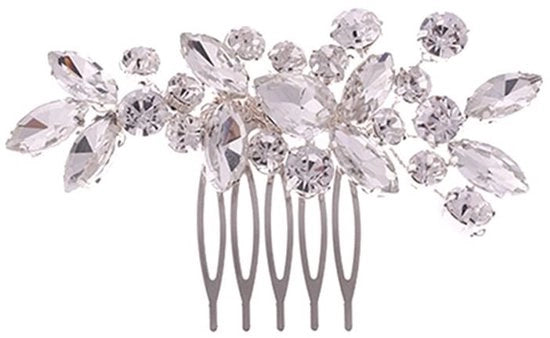 Accessori per capelli in argento e cristallo per donne e ragazze - perfetti per la sposa - eleganti e lussuosi - ideali per la cerimonia di nozze