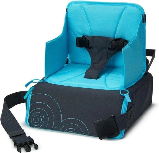 Sella Viaggiabile con Ripostiglio - Convertibile Borsa Portatile - Pulito con Un Tamponamento - Blu/Grigio - Fino a 15 kg/33.1 lbs