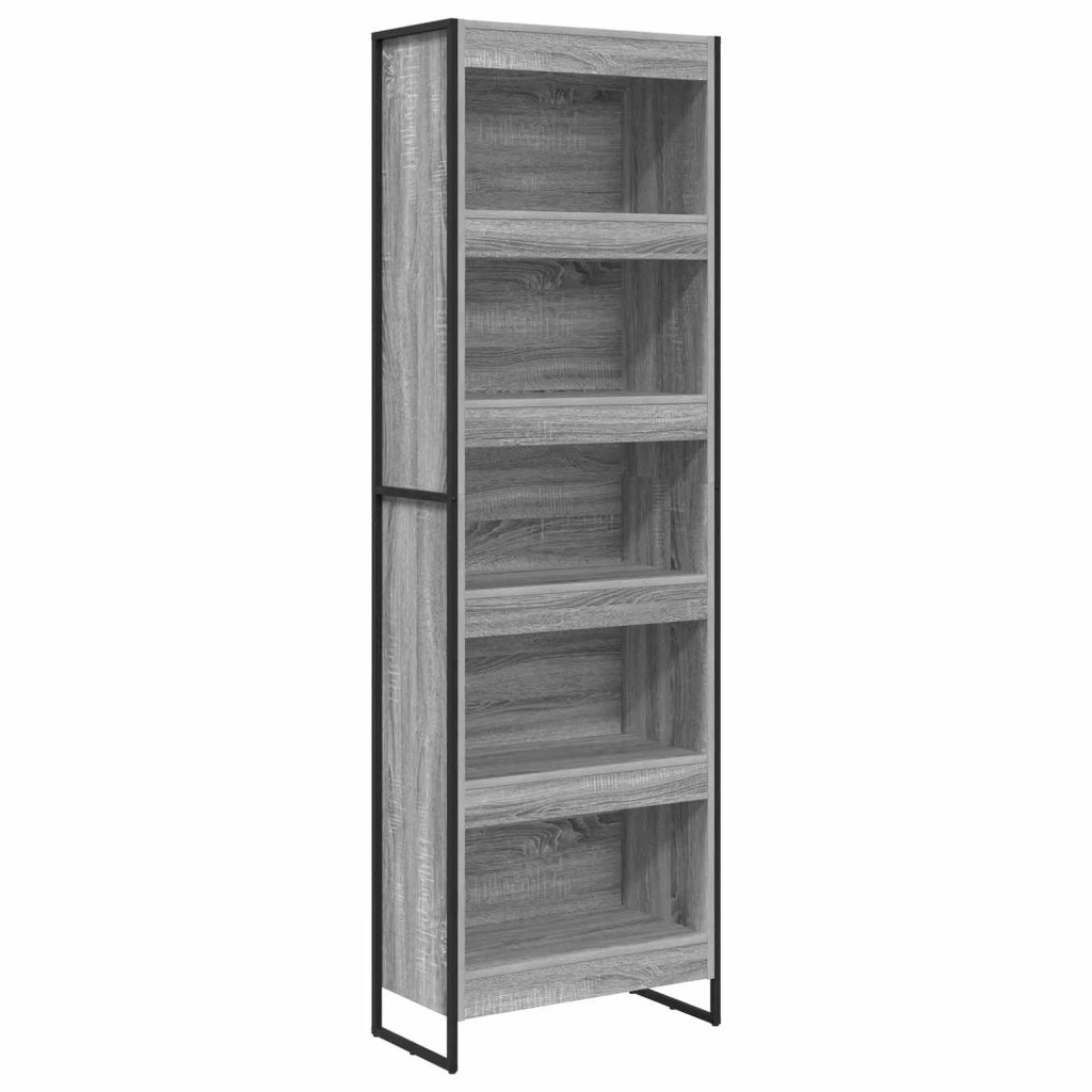 Armadio per Libri 2 pcs Grigio Sonoma 60 x 30 x 189,5 cm