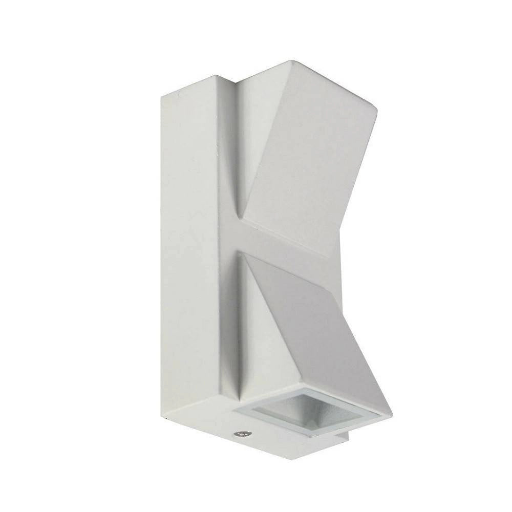 Trade Shop - Applique Doppia Emissione 10 W Per Esterno Luce Fredda Calda Ip65 Es04 Bianca - -bianco Caldo      -