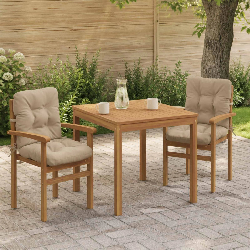 Cuscini per Sedia Alta in 2 Pezzi VIANEN 2 pcs 100% Poliestere 953794