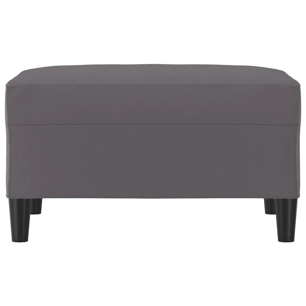 Poggiapiedi Grigio 70x55x41 cm in Similpelle 349314