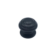Pomolo fisso per porta SAGUATTI 178/80ZB in alluminio nero opaco