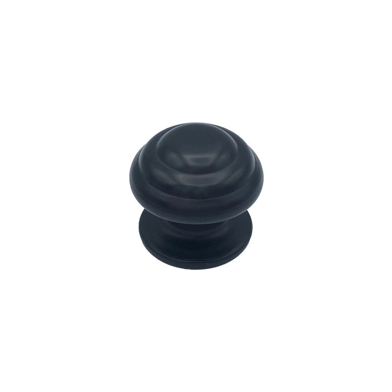 Pomolo fisso per porta SAGUATTI 178/80ZB in alluminio nero opaco