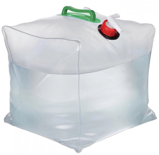 Set di secchiello portatile - 20 litri - Zaino per acqua di emergenza - serbatoio d'acqua per emergenze - BPA-free - per camping