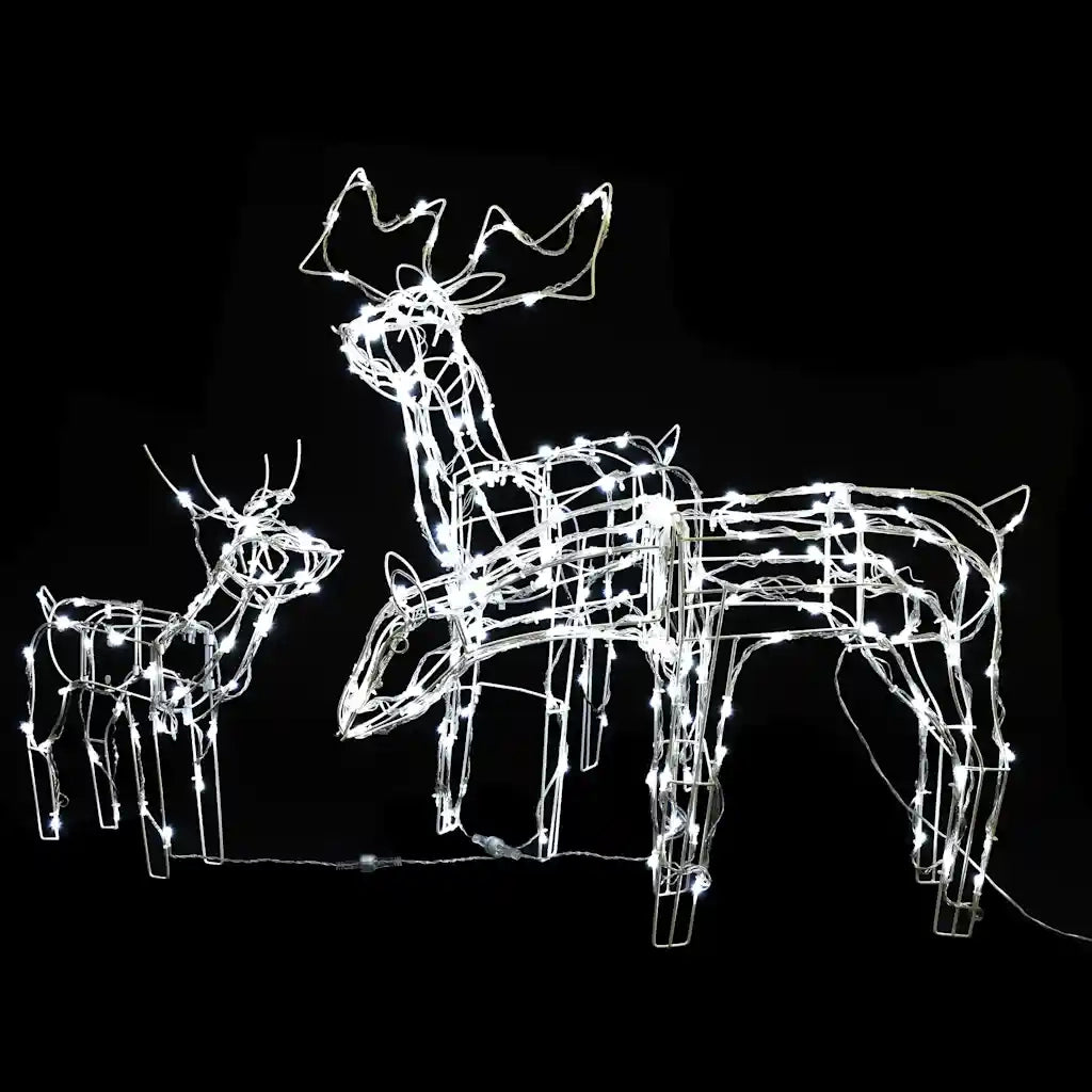 Decorazioni di Natale a Forma di Renne 3 pz 229 LED-Luci decorative natalizie 790575