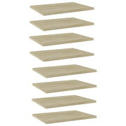 Ripiani per Libreria 8pz Rovere Sonoma 40x30x1,5cm Multistrato 805161