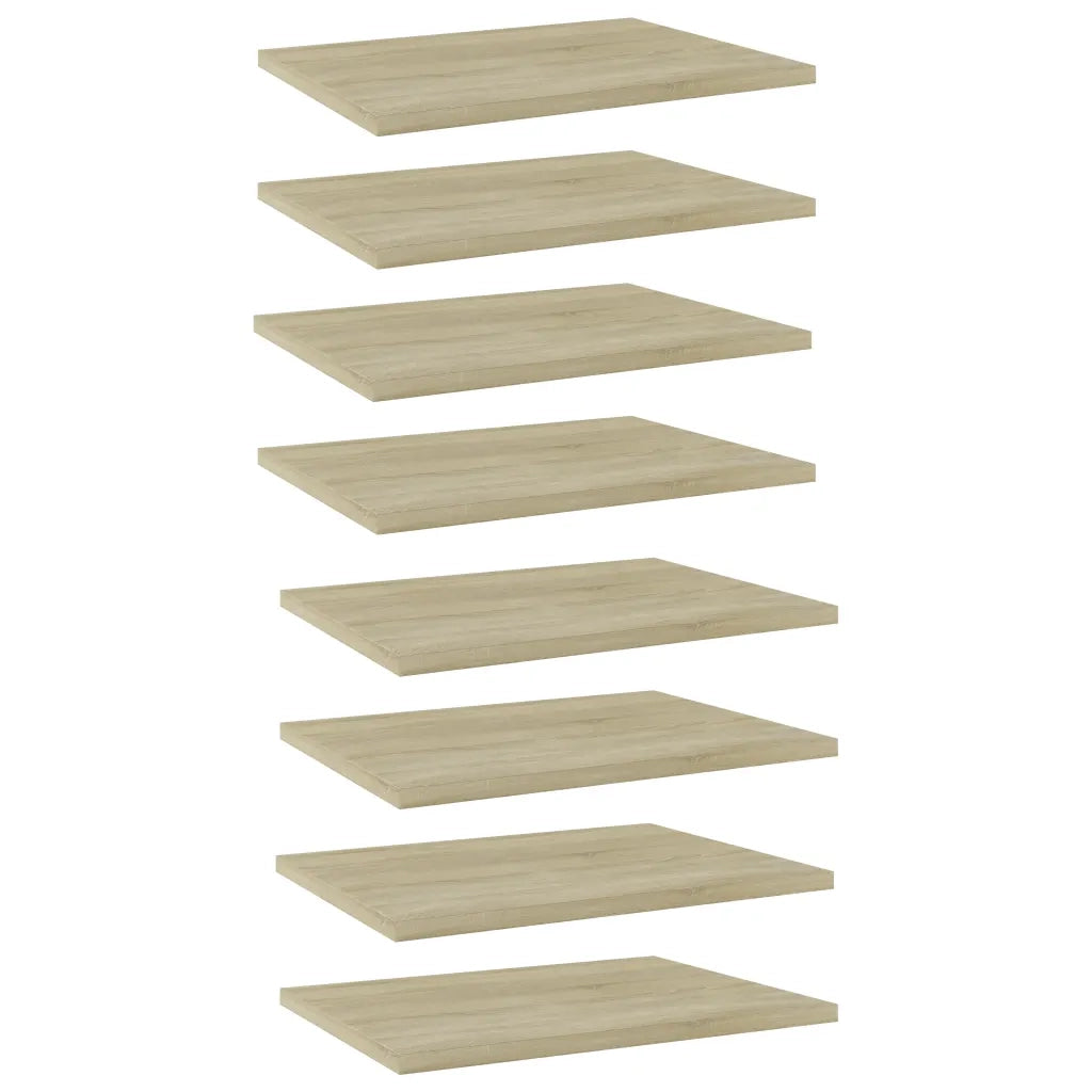 Ripiani per Libreria 8pz Rovere Sonoma 40x30x1,5cm Multistrato 805161