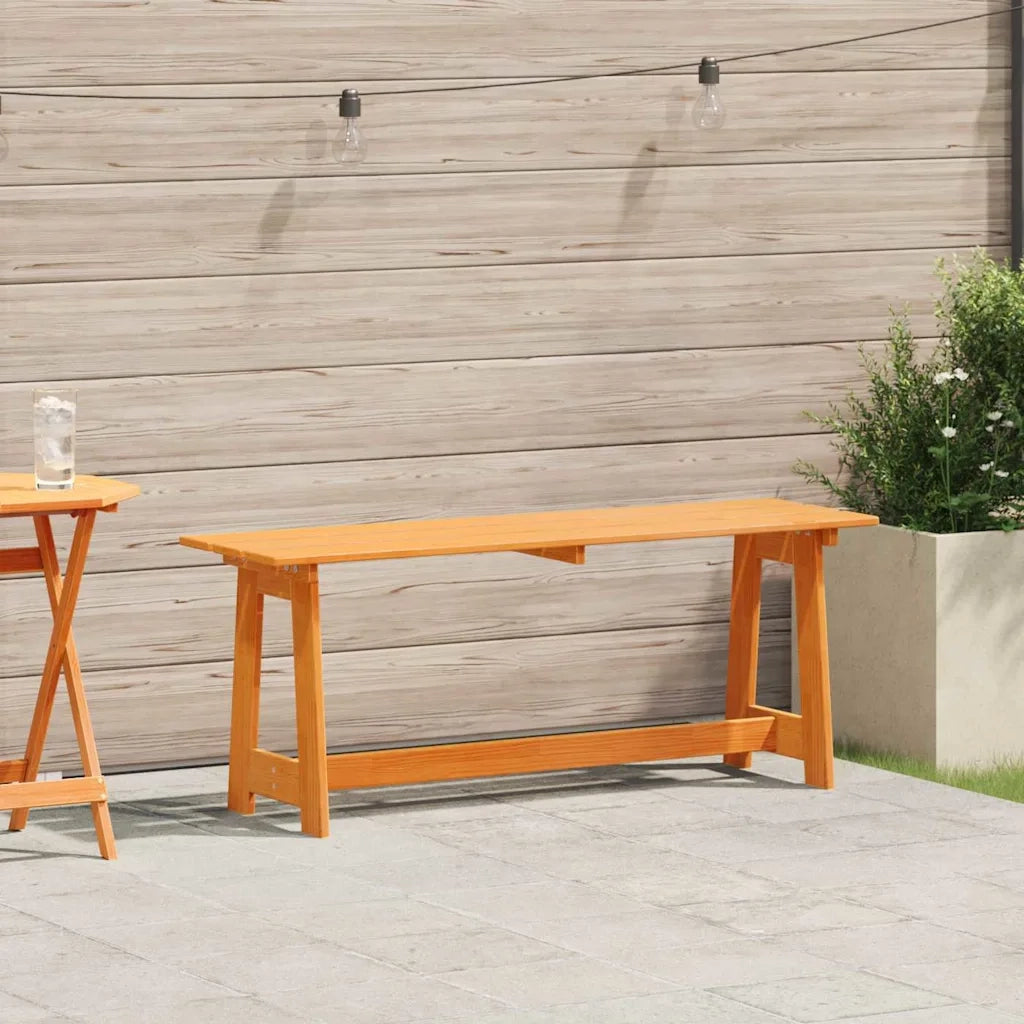 Panchina da esterno Marrone 119 x 37 x 47 cm Pino massello 4012192