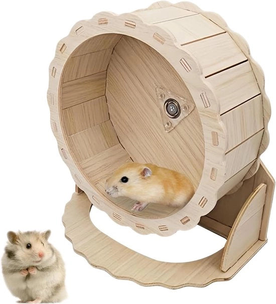 23 cm Bicicletta di Equilibrio Silenziosa per Hamster Nani Gerbili Micio