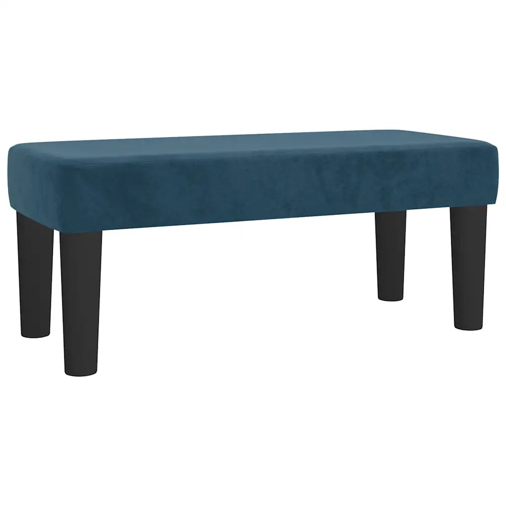 Giroletto a Molle con Materasso Blu Scuro 100x200 cm in Velluto 3137891
