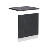 Pannello frontale R-Line Calce nera/Bianco 60 cm PL Antracite Vicco