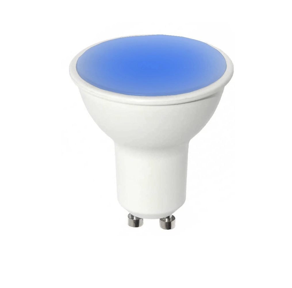 Lampada faretto 6W luce lampadina a led attacco con attacco GU10 da 220V blu