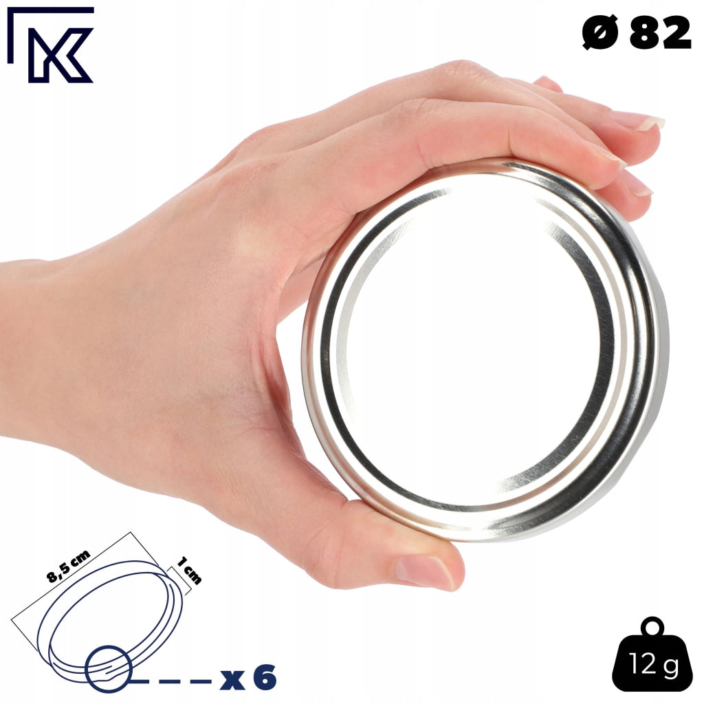 Tappi per barattoli KADAX, diametro 82 mm, confezione da 10 pezzi