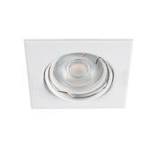 Kanlux ALOR faretto incasso quadrato bianco orientabile GU10