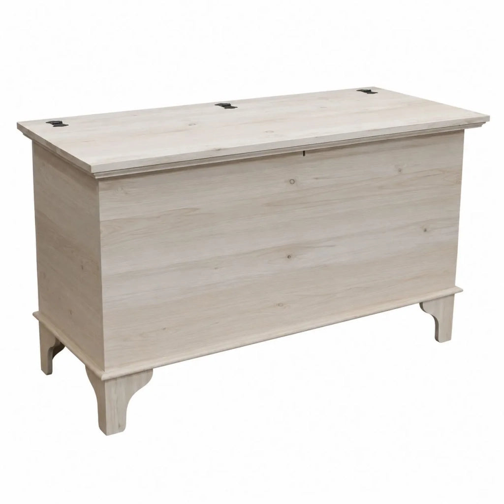 Cassapanca arte povera in legno grezza l.137 p.57 h.80 (135) - Mobili 2G