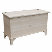 Cassapanca arte povera in legno grezza l.137 p.57 h.80 (135) - Mobili 2G