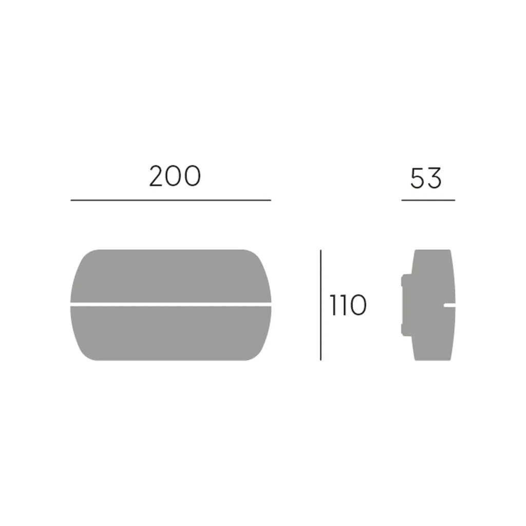 Applique Interni Esterni Led 9+9W 585 Lm 3000K In Alluminio Bianco Pillow