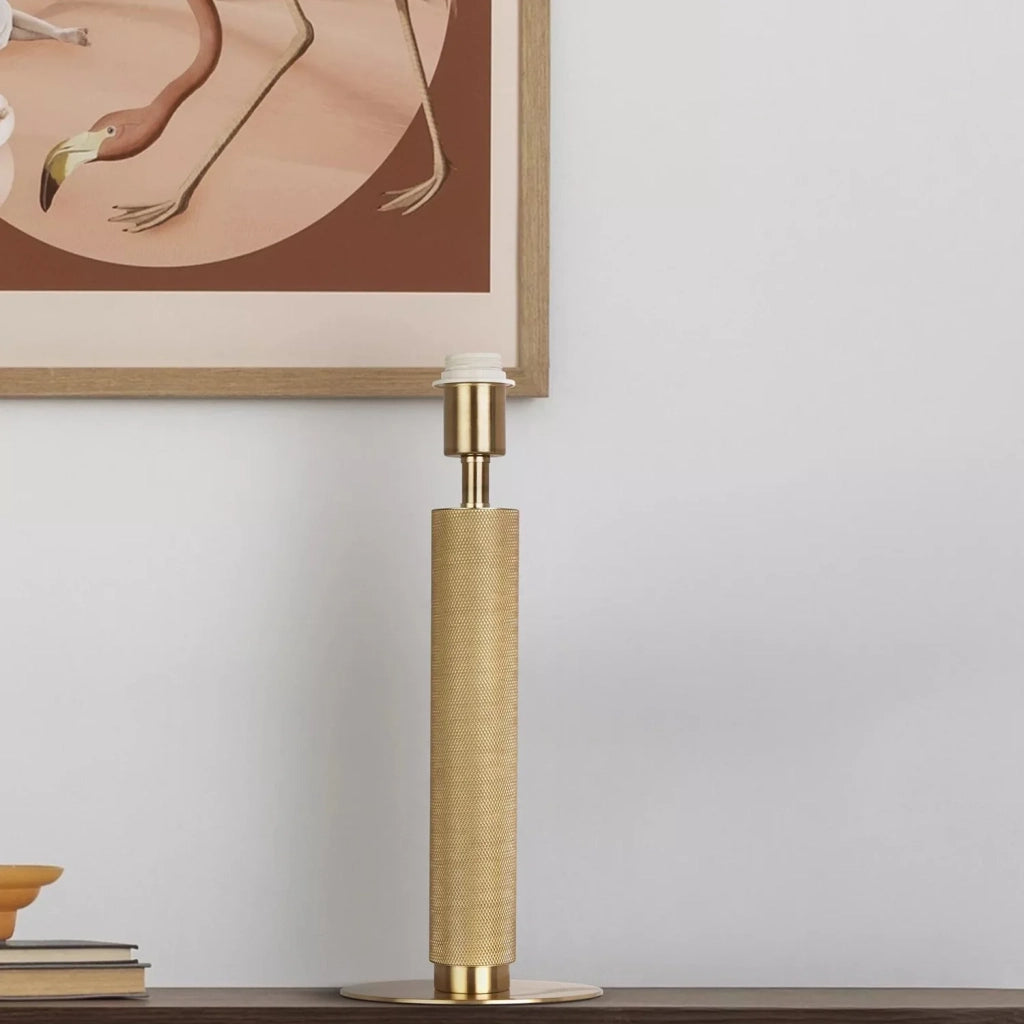 Lampada Scrivania Contemporanea Londra Acciaio Ottone Senza Paralume 1 Luce E27