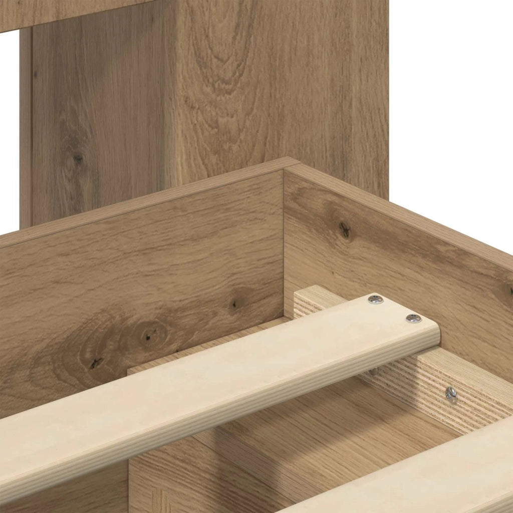 Telaio del letto con storage Rovere Artigianale 120 x 200 cm
