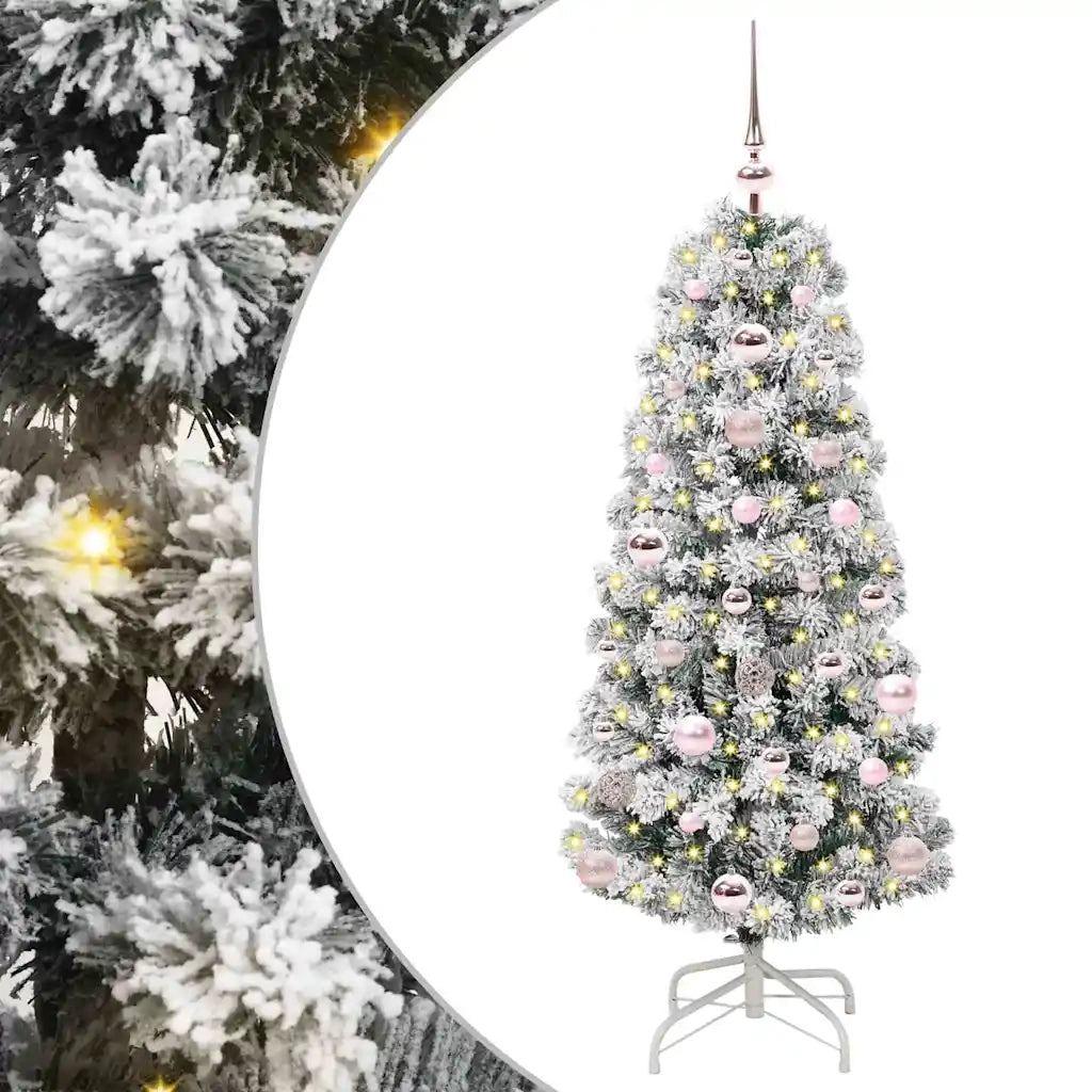 Albero di Natale Artificiale-Albero Natalizio con Rami Pieghevoli 120 cm 319328