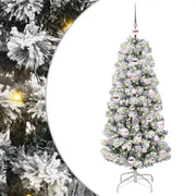 Albero di Natale Artificiale-Albero Natalizio con Rami Pieghevoli 120 cm 319328