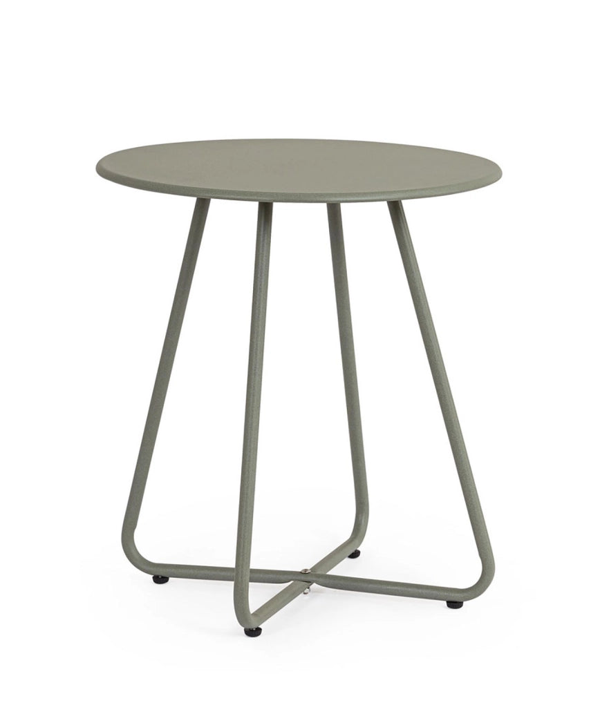 Tavolino da Esterno Ø45x50h cm in Acciaio Jable Verde