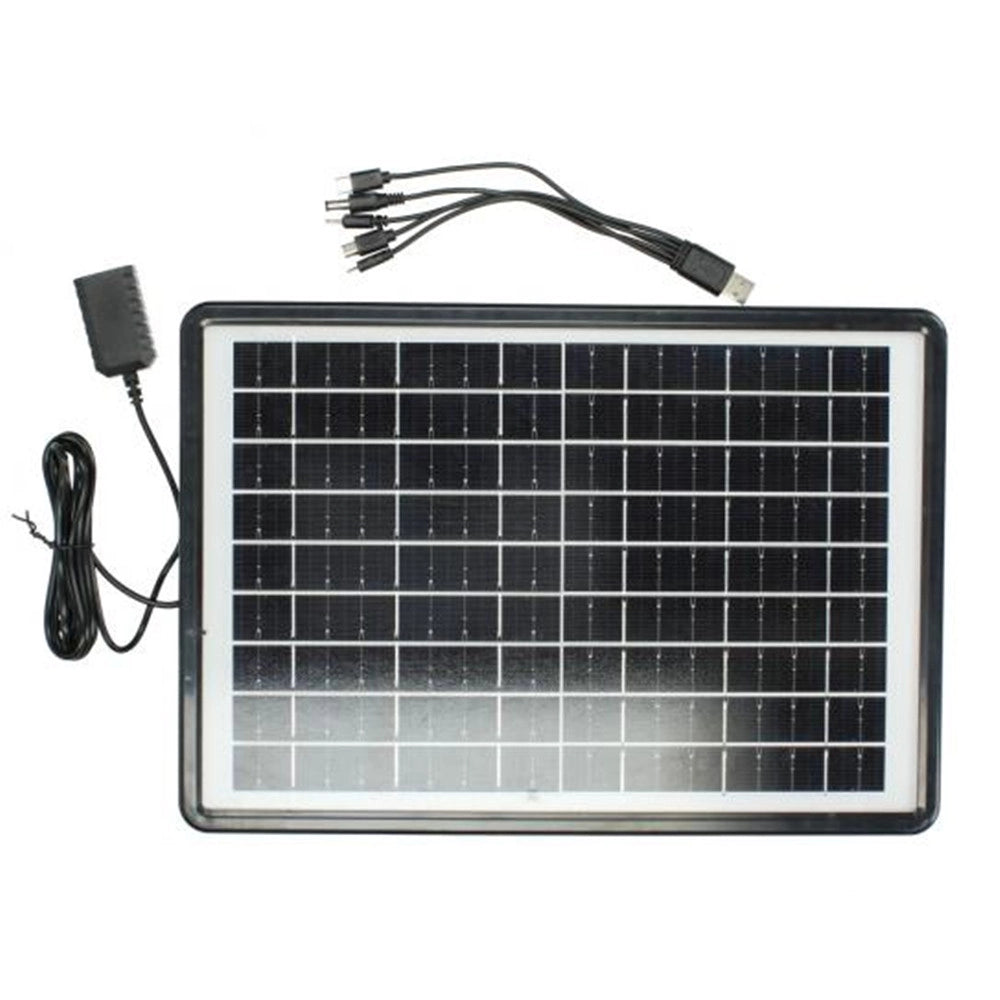 Trade Shop - Pannello Solare Caricabatterie Usb 5v 2,4a Ricarica Rapida Smartphone 12w Zo-712kc -